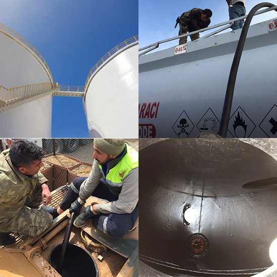 Hizmetler akaryakit tank temizligi